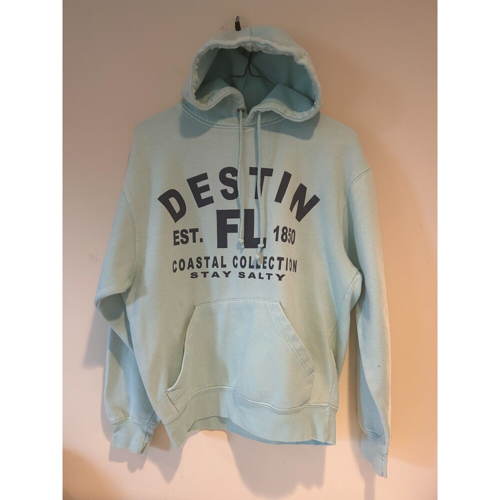 Pacific & CO. Women's Destin FL Mint Green Hoodie Sweatshirt Size Small -